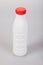 White Yogurt Plastic Bottle with red cap