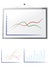 Whiteboard with graphs