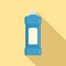 Whiteness bottle icon, flat style