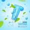 Whitening Toothpaste Promotion Concept Card. Vector