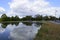 Whitestone Pond opposite Hampstead Heath in London Uk