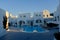 Whitewashed Buildings and Swimming Pool in Greece