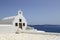 Whitewashed Church on Island of Santorini, Greece