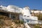 Whitewashed Greek houses on the cliff