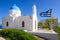 Whitewashed Greek orthodox church, Paros Island