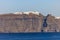 Whitewashed houses in Imerovigli on the majestic volcano cliff on Santorini island, Cyclades