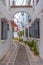 whitewashed streets of the jewish quarter of the spanish city co