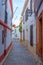 whitewashed streets of the jewish quarter of the spanish city co