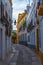 whitewashed streets of the jewish quarter of the spanish city co
