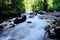 Whitewater along the Avalanche lake trail