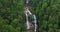 Whitewater Falls in Nantahala National Forest, North Carolina, USA. Beautiful landscape of high waterfall with falling