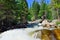 Whitewater in rocky mountains national park, Colorado