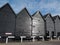 Whitstable, Converted fishermna\'s huts in the harbour.