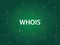 Whois an Internet utility used to search the large DNS Domain Name System database of domain names, IP addresses, and