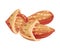 Whole Almond Kernel With Broken Nutshell Vector Illustration. Organic Food Ingredient