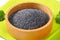 Whole black poppy seeds