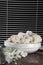 Whole and cut-up white  cauliflower vegetable