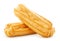 Whole eclairs on a white background. Isolated