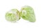 Whole fresh cabbage pointed on white background