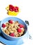 Whole grain cereals with strawberry