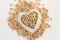 Whole Grain Milling Barley in a Heart Shape