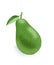 Whole green avocado