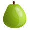 Whole guava icon, cartoon style