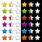 Whole half and blank rating stars