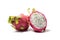 Whole and half dragon-fruit