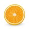 Whole and halved oranges. Clipping paths for both objects and shadows. Infinite depth of field