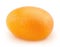 Whole kumquat isolated on a white background.