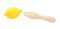 Whole lemon and wooden citrus reamer