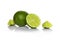Whole lime with cut pieces