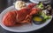 Whole Lobster Meal Served in a Restaurant
