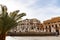 Whole panorama of Praetorian fountain in Piazza Pretoria, Palermo, Italy