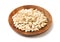Whole Pumpkin Seeds in Shell Isolated, Raw Pepita Grains, Scattered Green Healthy Nuts