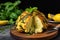 whole roasted cauliflower stuffed with herbs and cheese