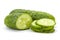 Whole and sliced cucumbers (Cucumis sativus)