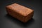 Whole Spelt Bread isolated on black background