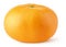 Whole tangerine or orange citrus fruit isolated on white