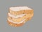 whole wheat bread, sketch vector.