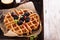 Whole wheat breakfast waffle