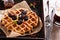 Whole wheat breakfast waffle