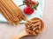 Whole wheat pasta still life