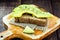 Whole wheat toast with avocado and spices, vegetarian food for a healthier life