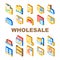 Wholesale Service Collection Icons Set Vector
