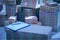 Wholesale trading. Clipboard and carton boxes