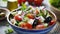 Wholesome Greek Salad Delight: A Nourishing Bowl in Stunning