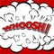 WHOOSH !- Comic Speech Bubble, Cartoon.