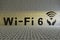 Wi Fi 6 concept text sunlight 3D